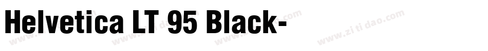 Helvetica LT 95 Black字体转换